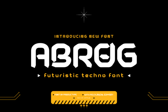 Abrog: A Futuristic Font for Bold Branding