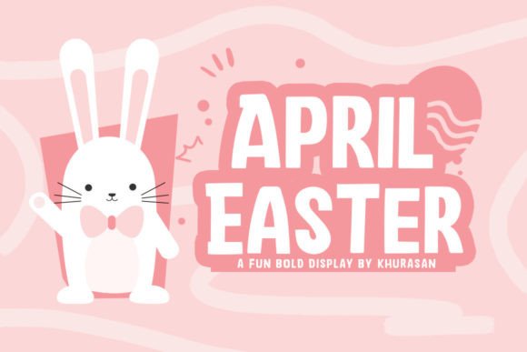 April Easter Font for Creative Design