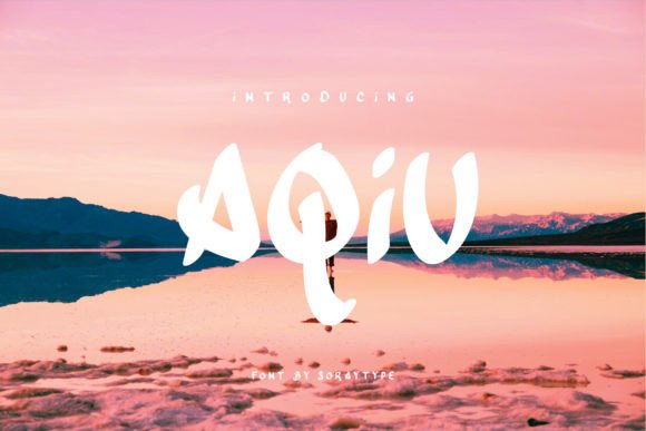 Aqiu: A Bold Display Font for Creative Campaigns