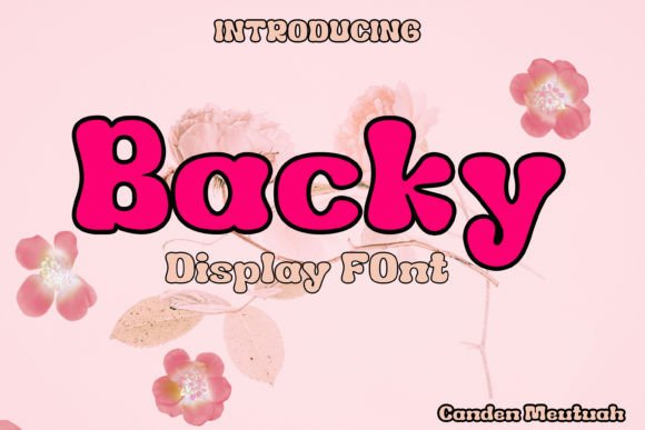 Backy: A Display Font for Editorial Design