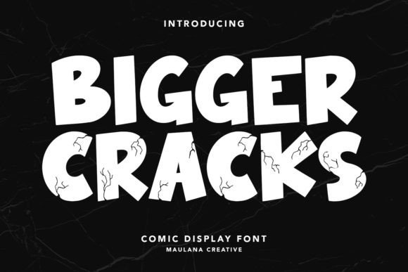 Bigger Cracks Font for Web Design