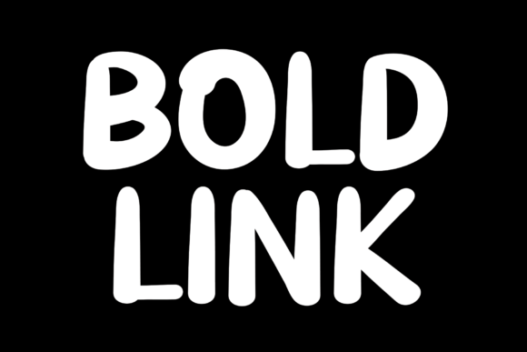Bold Link Font for Creative Brands