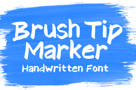 Brush Tip Marker Font
