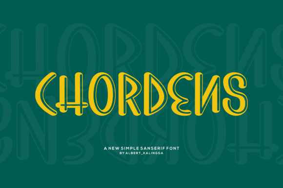 Chordens Font for Creative Projects