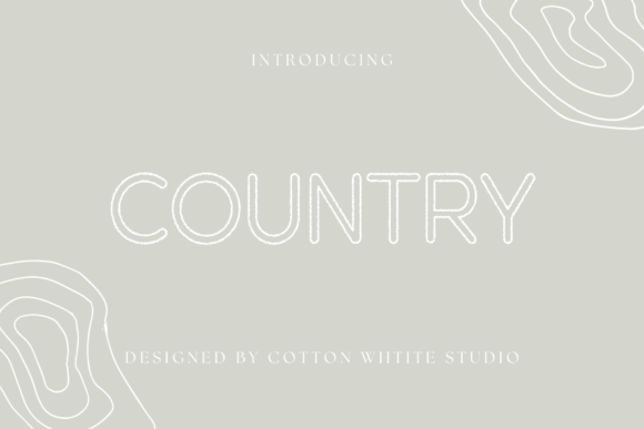 Country Font for Web Design
