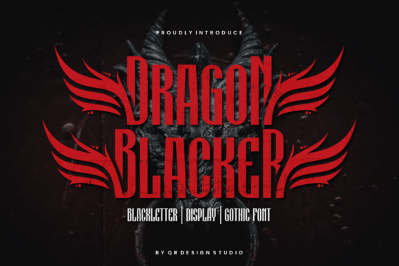 Dragon Blacker Font for Creative Makers