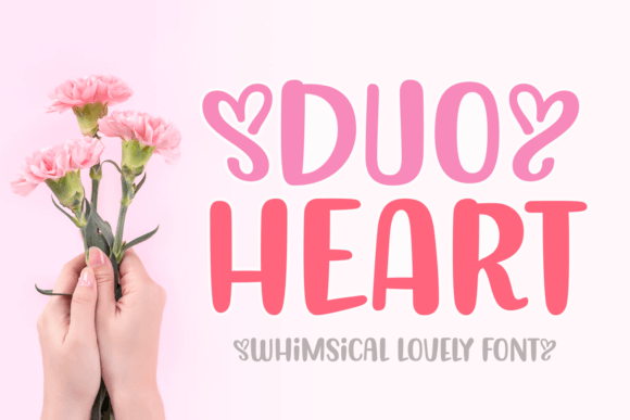 Duo Heart Font for Creative Campaigns