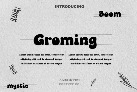 Grooming Font for Elegant Branding