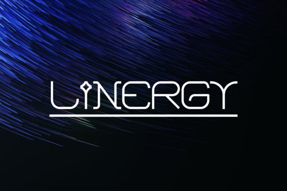 Linergy: A Tech Display Font for Bold Design