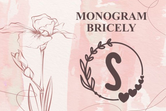 Monogram Bricely Font for Elegant Branding