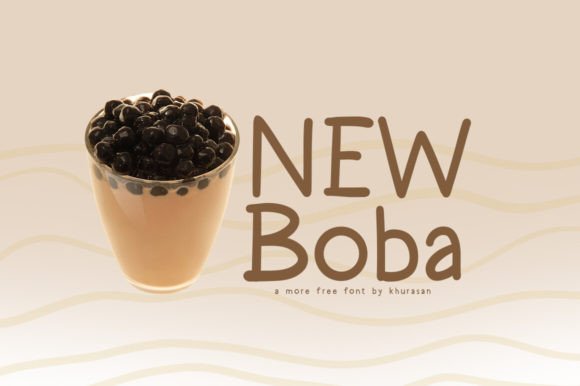 New Boba Font for Creative Design
