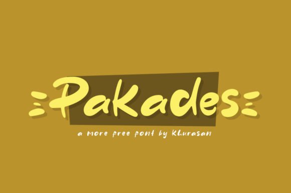 Pakades: A Modern Display Font