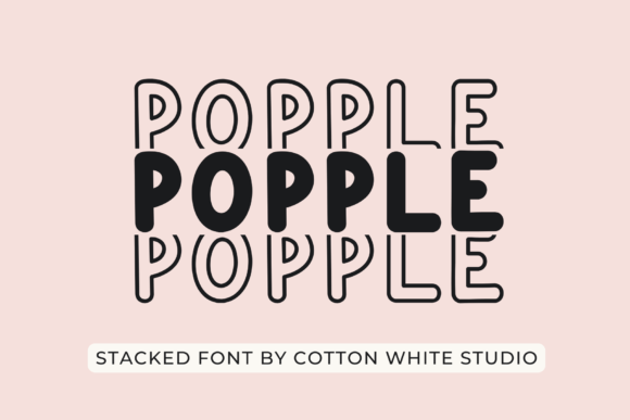 Popple: A Bold Font for Business Branding