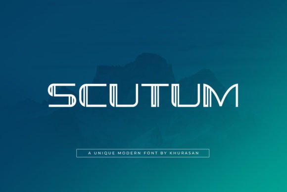 Scutum Font for Creative Projects