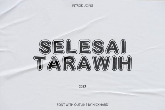 Selesai Tarawih Font
