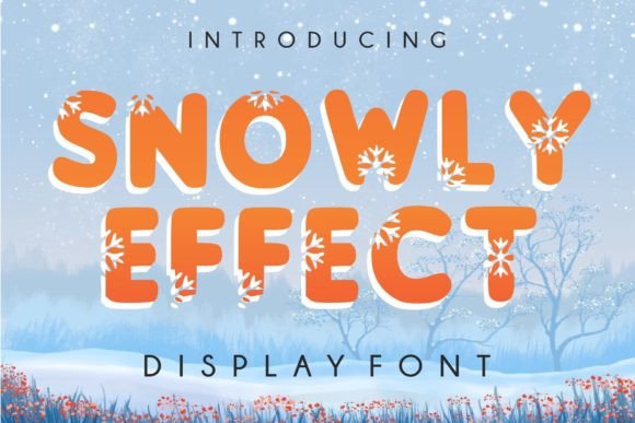 Snowly Effect Font for Winter Creations