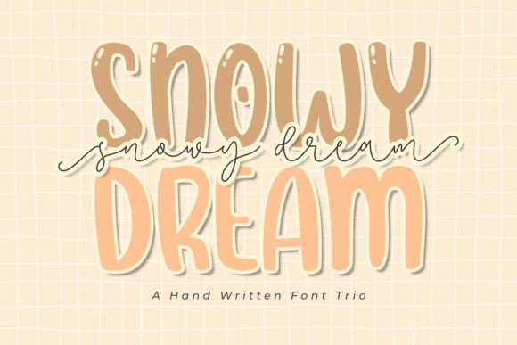 Snowy Dream Trio Font for Business Branding