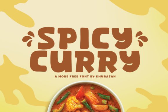 Spicy Curry Font for Creative Makers
