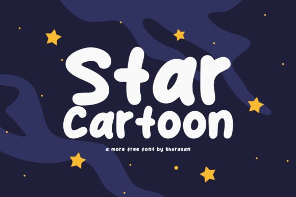 Star Cartoon Font for Web Design