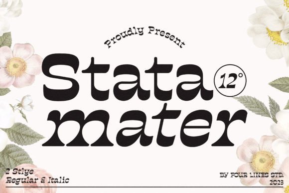 Stata Mater Font: Elegant Display Type