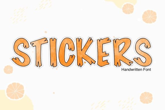 Stickers Font for Creative Brands