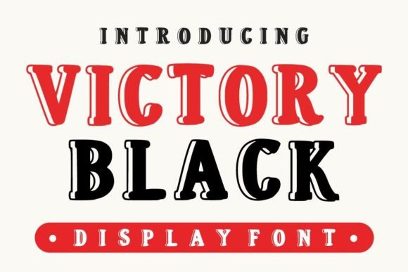 Victory Black Font Review