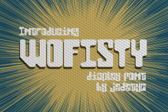 Wofisty Font: Retro-Fun Display